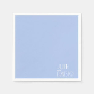 ライ無地のトブルーリリー・オブ・ザ・バレーカスタム スタンダードカクテルナプキン