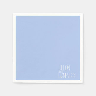 ライ無地のトブルーリリー・オブ・ザ・バレーカスタム スタンダードカクテルナプキン