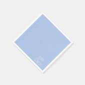 ライ無地のトブルーリリー・オブ・ザ・バレーカスタム スタンダードカクテルナプキン (角)