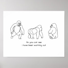 ライ独身のンアート – gorilla ポスター