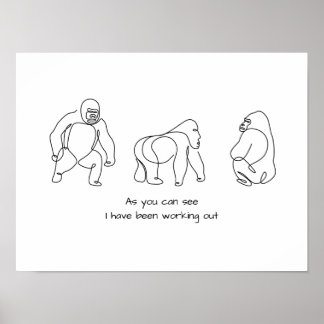 ライ独身のンアート – gorilla ポスター