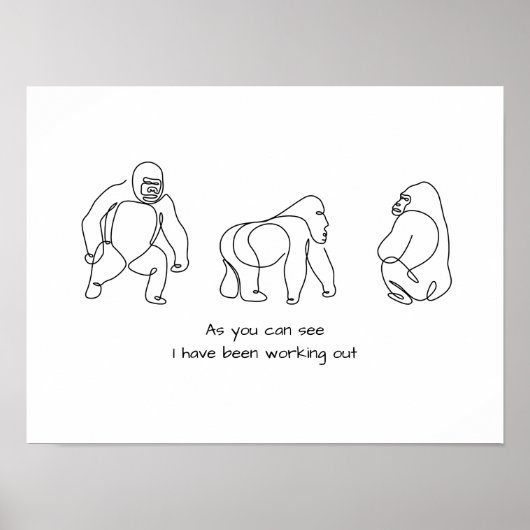 ライ独身のンアート – gorilla ポスター (正面)