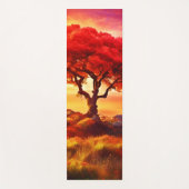 ライ白熱［赤熱］光を放つフアートの木 ヨガマット (正面)
