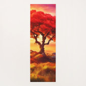 ライ白熱［赤熱］光を放つフアートの木 ヨガマット (裏面)