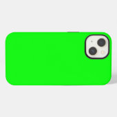 ライ空白のムグリーン無地のカラー iPhoneケース (裏面横)