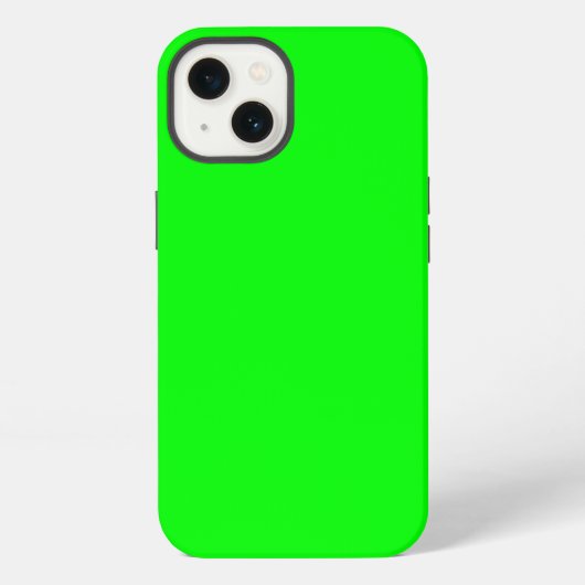 ライ空白のムグリーン無地のカラー iPhoneケース (裏面)