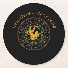 ライ素晴らしウ・ウィスキーの捕手 ラウンドペーパーコースター