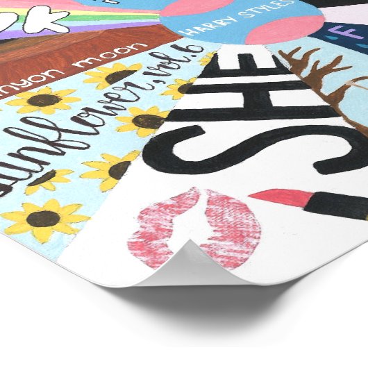 ライ素晴らしンインスパイアファン芸術 ポスター (角)