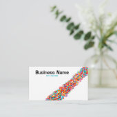 ライ素晴らしンカラフルアイスクリームを振りかける 名刺 (スタンド正面)