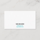 ライ素晴らしンカラフルアイスクリームを振りかける 名刺 (裏面)