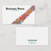 ライ素晴らしンカラフルアイスクリームを振りかける 名刺 (正面/裏面)