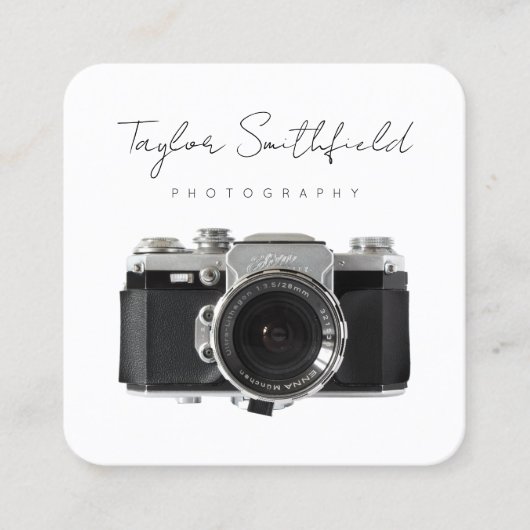 ライ素晴らしンフィルムカメラ写真用名刺 スクエア名刺 (正面)