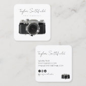 ライ素晴らしンフィルムカメラ写真用名刺 スクエア名刺 (正面/裏面)