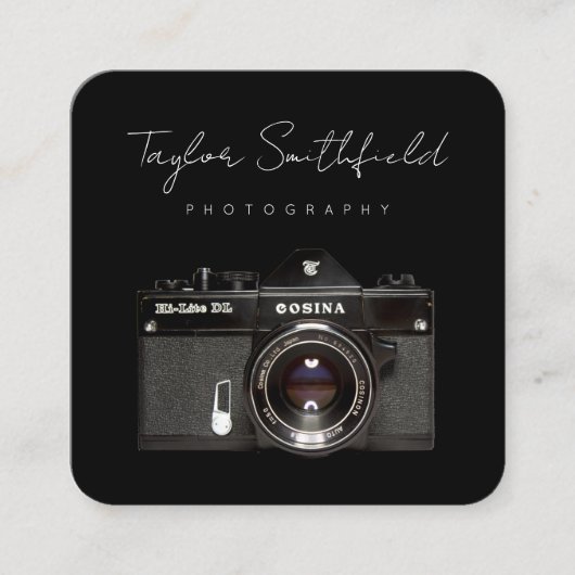 ライ素晴らしンフィルムカメラ写真用名刺 スクエア名刺 (正面)
