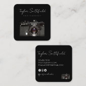 ライ素晴らしンフィルムカメラ写真用名刺 スクエア名刺 (正面/裏面)