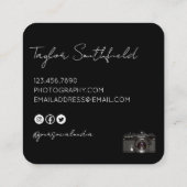 ライ素晴らしンフィルムカメラ写真用名刺 スクエア名刺 (裏面)