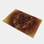 ライ素朴オン頭 ドアマット (アングル)