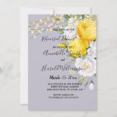 ライ素朴ツイエローリハーサルディナー招待状 招待状 (正面)