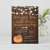 ライ素朴トフローラカボチャ引っ越し祝いパーティーパーティー 招待状 (スタンド正面)