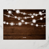 ライ素朴トホーム甘いホーム引っ越し祝いパーティーパーティー 箔招待状 (裏面)