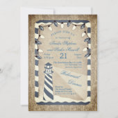 ライ素朴ト航海のハウスビーチリハーサルディナー 招待状 (正面)