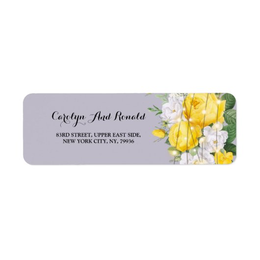 ライ素朴ト黄フローララベル ラベル (正面)