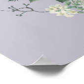 ライ素朴ト黄フローラ結婚の歓迎 ポスター (角)