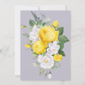 ライ素朴ト黄色の日付を保存 招待状 (裏面)