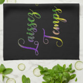 ライ絵を描スズルボンテンプスルーラー キッチンタオル (折り畳み)