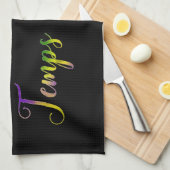 ライ絵を描スズルボンテンプスルーラー キッチンタオル (四つ折り)