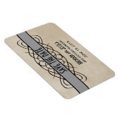 ライ縁どフSave the Date Magnets, Gray マグネット (右側)