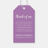 ライ考えフロウソクの私のお祝い ギフトタグ (正面)