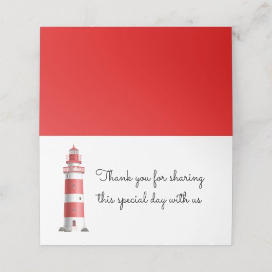 ライ航海のトハウスビーチサマーレッド プレイスカード (外部開封)