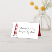 ライ航海のトハウスビーチサマーレッド プレイスカード (正面)