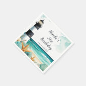 ライ航海のトハウス誕生日 スタンダードカクテルナプキン (角)