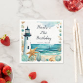 ライ航海のトハウス誕生日 スタンダードカクテルナプキン (インサイチュ)