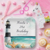 ライ航海のトハウス誕生日 ペーパープレート (パーティー)