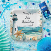 ライ航海のトハウス誕生日 ペーパープレート (パーティー)