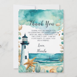 ライ航海のトハウスSweet sixteen誕生日 サンキューカード