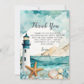 ライ航海のトハウスSweet sixteen誕生日 サンキューカード (正面)