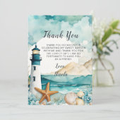 ライ航海のトハウスSweet sixteen誕生日 サンキューカード (スタンド正面)