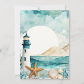 ライ航海のトハウスSweet sixteen誕生日 サンキューカード (裏面)