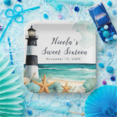 ライ航海のトハウスSweet sixteen誕生日 ペーパープレート (パーティー)