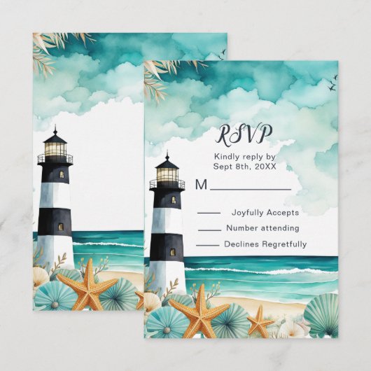 ライ航海のトハウスSweet sixteen誕生日 出欠カード (正面/裏面)