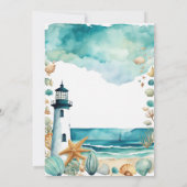 ライ航海のトハウスSweet sixteen誕生日 招待状 (裏面)