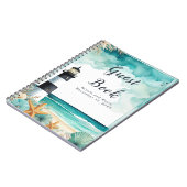 ライ航海のトハ結婚ウスのゲストブック ノートブック (左側)