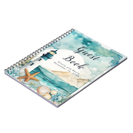 ライ航海のトハ結婚ウスのゲストブック ノートブック (左側)