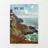 ライ航海のトハ結婚ウス三折招待状 三つ折り招待状 (カバー)