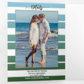 ライ航海のトハ結婚ウス三折招待状 三つ折り招待状 (内部最初)