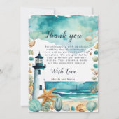 ライ航海のトハ結婚ウス サンキューカード (正面)